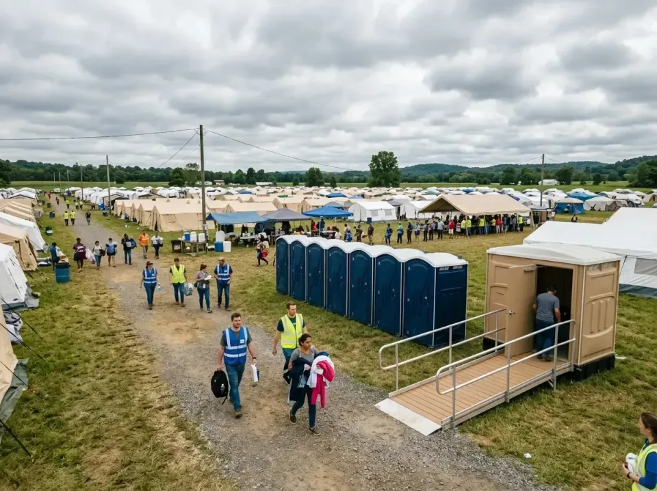 disaster-relief-camp-restrooms-010 — frequently asked questions, Dumpster & Portable Bathrooms Rental in Leslie, MI